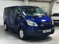 USED 2016 16 FORD TOURNEO CUSTOM 2.0 310 EcoBlue Titanium Minibus Double Cab 5dr Diesel Manual L1 Euro 6 (s/s) (130 ps) 9 SEATS+2 OWNERS+FSH+BLUETOOTH