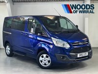 USED 2016 16 FORD TOURNEO CUSTOM 2.0 310 EcoBlue Titanium Minibus Double Cab 5dr Diesel Manual L1 Euro 6 (s/s) (130 ps) 9 SEATS+2 OWNERS+FSH+BLUETOOTH