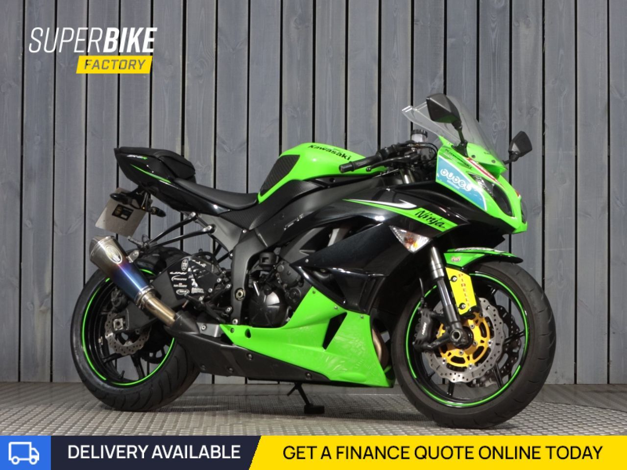 2011 KAWASAKI NINJA ZX-6R GREEN with 10711 miles - Used
