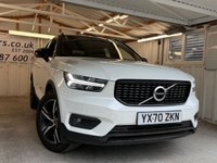 USED 2020 70 VOLVO XC40 1.5 T3 R-Design SUV 5dr Petrol Manual Euro 6 (s/s) (163 ps)+1 OWNER FROM NEW+2 KEYS+FSH+MEDIA+BLUETOOTH+NAVIGATION+PARK CONTROL+PRIVACY+HALF LEATHER SEATS+18 INCH ALLOYS 2 KEYS+1 OWNER FROM NEW+FSH+HALF LEATHER SEATS+18" ALLOYS+MEDIA+BLUETOOTH+PRIVACY+CLIMATE+NAV+BLUETOOTH+USB+AUX+DAB+PARKING SENSORS+CRUISE+HPI CLEAR