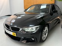 USED 2018 68 BMW 4 SERIES GRAN COUPE 3.0 430d M Sport Hatchback 5dr Diesel Auto Euro 6 (s/s) (258 ps) BLACK WITH BLACK M SPORT LEATHER