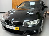 USED 2018 68 BMW 4 SERIES GRAN COUPE 3.0 430d M Sport Hatchback 5dr Diesel Auto Euro 6 (s/s) (258 ps) BLACK WITH BLACK M SPORT LEATHER