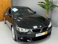 USED 2018 68 BMW 4 SERIES GRAN COUPE 3.0 430d M Sport Hatchback 5dr Diesel Auto Euro 6 (s/s) (258 ps) BLACK WITH BLACK M SPORT LEATHER