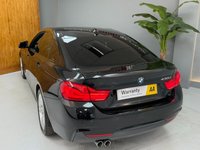 USED 2018 68 BMW 4 SERIES GRAN COUPE 3.0 430d M Sport Hatchback 5dr Diesel Auto Euro 6 (s/s) (258 ps) BLACK WITH BLACK M SPORT LEATHER