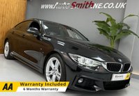 USED 2018 68 BMW 4 SERIES GRAN COUPE 3.0 430d M Sport Hatchback 5dr Diesel Auto Euro 6 (s/s) (258 ps) BLACK WITH BLACK M SPORT LEATHER