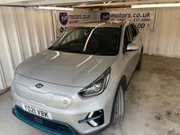 USED 2021 21 KIA NIRO 64kWh 4+ SUV 5dr Electric Auto (201 bhp)+1 OWNER FROM NEW+SUNROOF+LEATHER SEATS+DIGITAL DASH+MEDIA+NAVIGATION+BLUETOOTH+CLIMATE+PRIVACY 1 OWNER FROM NEW+DIGITAL DASH+FULL LEATHER SEATS+PARK CONTROL+NAV+PRIVACY+SUNROOF+CLIMATE+BLUETOOTH+MEDIA+USB+AUX+DAB+ALLOYS+CRUISE+HEATED SEATS+HPI CLEAR