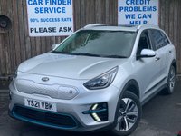 USED 2021 21 KIA NIRO 64kWh 4+ SUV 5dr Electric Auto (201 bhp)+1 OWNER FROM NEW+SUNROOF+LEATHER SEATS+DIGITAL DASH+MEDIA+NAVIGATION+BLUETOOTH+CLIMATE+PRIVACY 1 OWNER FROM NEW+DIGITAL DASH+FULL LEATHER SEATS+PARK CONTROL+NAV+PRIVACY+SUNROOF+CLIMATE+BLUETOOTH+MEDIA+USB+AUX+DAB+ALLOYS+CRUISE+HEATED SEATS+HPI CLEAR