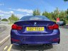 USED 2020 70 BMW M4 3.0 BiTurbo Heritage Edition Coupe 2dr Petrol DCT Euro 6 (s/s) (450 ps)-Factory Extras Worth &pound;9,750-BMW Celebrates its Motorsport heritage with a special edition of the BMW M4 Coupe-Limited to 75 units for the UK-750 Worldwide. Choice of 3 Colours Only-Imola red-Laguna Seca Blue & Velvet Blue metallic. Further distinguishing features of the M4 Edition M Heritage include a decorative strip in the colours of BMW M. It is integrated into the limited edition models carbon fibre reinforced plastic roof.Also new are forged 20-in alloys wheels in matt grey. Inside, there are two tone leather seats with contrast stitching and M Heritage identification within the headrests, carbon dashboard trim designed specifically for the M4 Edition M Heritage and door sill trim with further M Heritage identification. Running in Service complete at 1045 Miles. Velvet Blue Metallic-1 Former Keeper. 