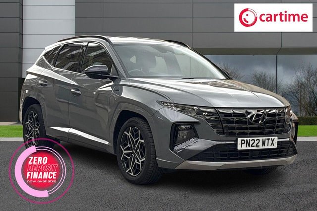 View our Hyundai Tucson 1.6 T-GDi N Line SUV 5dr Petrol Manual Euro 6 (s/s) (150 ps) 2 Keys / Low Mileage, Touchscreen, Reverse Camera, Heated Seats, Apple CarPlay / Android Auto