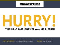 USED 2017 17 KSR MOTO Worx 125 VERY LOW MILEAGE COMES WITH NEW MOT AND WARRANTY