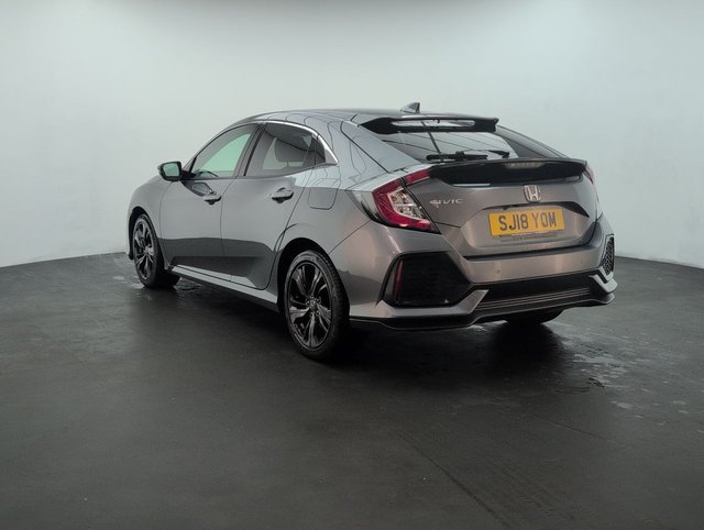 USED 2018 18 Honda Civic 1.0 Vtec Turbo SR Hatchback 5dr Petrol Manual Euro 6 (s/S) (126 Ps) - Parking Camera + Climate Control