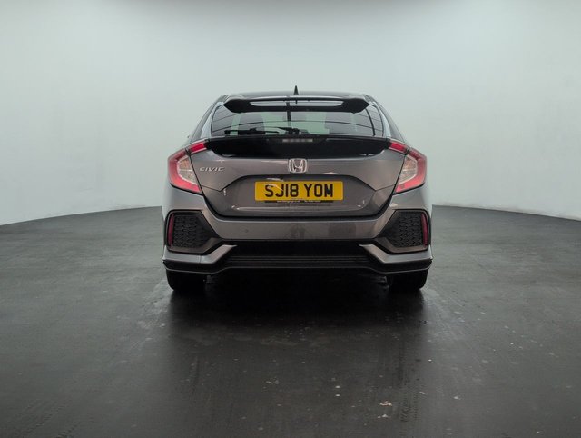 USED 2018 18 Honda Civic 1.0 Vtec Turbo SR Hatchback 5dr Petrol Manual Euro 6 (s/S) (126 Ps) - Parking Camera + Climate Control