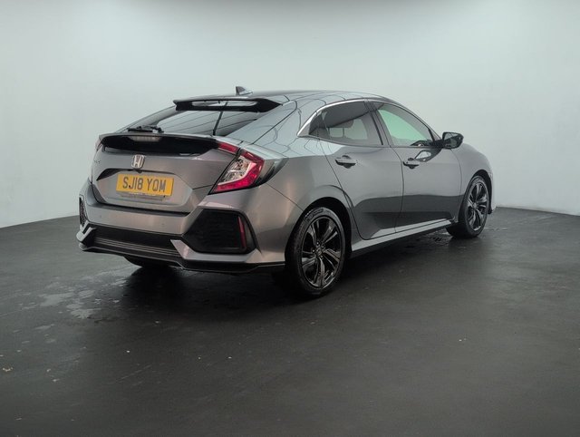 USED 2018 18 Honda Civic 1.0 Vtec Turbo SR Hatchback 5dr Petrol Manual Euro 6 (s/S) (126 Ps) - Parking Camera + Climate Control