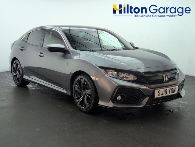 USED 2018 18 Honda Civic 1.0 Vtec Turbo SR Hatchback 5dr Petrol Manual Euro 6 (s/S) (126 Ps) - Parking Camera + Climate Control