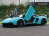 USED 2016 66 LAMBORGHINI AVENTADOR 6.5 V12 LP 750-4 Superveloce Roadster Petrol ISR 4WD Euro 5 (750 bhp) Blue Glauco Paintwork
