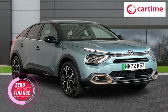 View our Citroen E-C4 50kWh C-Series Edition Hatchback 5dr Electric Auto (7.4kW Charger) (136 ps) 2 Keys / Service History, Touchscreen, Reversing Camera, Head Up Display, Apple CarPlay / Android Auto