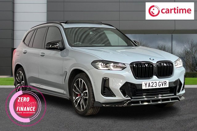 View our BMW X3 2.0 20i MHT M Sport SUV 5dr Petrol Hybrid Auto xDrive Euro 6 (s/s) (184 ps) Panoramic Sunroof, Comfort Pack, M Sport Pro Pack, Harman Kardon, Wireless Charging