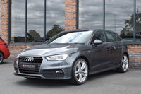 USED 2015 65 AUDI A3 1.4 TFSI CoD S line Sportback 5dr Petrol Manual Euro 6 (s/s) (Nav) (150 ps) 2 OWNERS / DAYTONA GREY