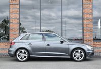 USED 2015 65 AUDI A3 1.4 TFSI CoD S line Sportback 5dr Petrol Manual Euro 6 (s/s) (Nav) (150 ps) 2 OWNERS / DAYTONA GREY