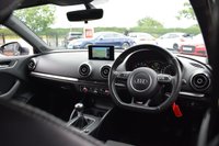 USED 2015 65 AUDI A3 1.4 TFSI CoD S line Sportback 5dr Petrol Manual Euro 6 (s/s) (Nav) (150 ps) 2 OWNERS / DAYTONA GREY