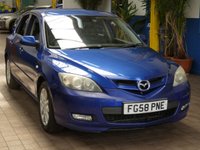 USED 2008 58 MAZDA MAZDA3 1.6 Takara Hatchback 5dr Petrol Automatic (183 g/km, 103 bhp) AIR CON RADIO CD ELECTRIC WINDOWS 3 OWNERS SERVICE HISTORY TO 79K MILES WARRANTY