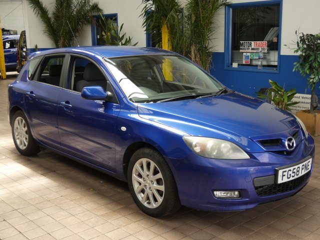 2008 58 Mazda Mazda3 1.6 Takara Hatchback 5dr Petrol Automatic (183 g/km, 103 bhp)
