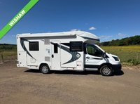USED 2021 21 CHAUSSON FL720 5 BERTH WITH 5 TRAVEL SEATS LUXURY MOTORHOME FIXED BUNK BEDS