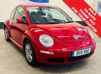 USED 2011 11 VOLKSWAGEN BEETLE 1.6 Hatchback Luna 3 Door Petrol Manual Euro 4 (102 ps) 13 SERVICES TO 33,516 MILES
