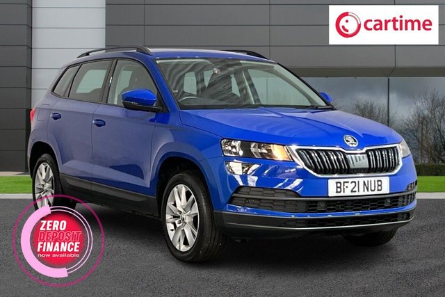 View our Skoda Karoq 1.0 TSI SE Technology SUV 5dr Petrol Manual Euro 6 (s/s) (110 ps) Touchscreen, Apple CarPlay / Android Auto, Adaptive Cruise Control, DAB - Digital Radio, Bluetooth