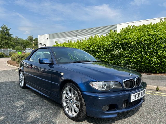 2005 05 BMW 3 Series 3.0 330Ci 330 Sport Convertible 2dr Petrol Sequential (229 g/km, 231 bhp)-2 Owner Car From New-Finished In Mystic Blue Metallic With Grey Dakota Leather Upholstery-Satnav-Climate Control-Mfsw-Cruise Control-18 Alloy Wheels-Paddle Shift On Steering Wheel-Fantastic Opportunity To Buy a Last Of The Line E46 330Ci Cabriolet.
