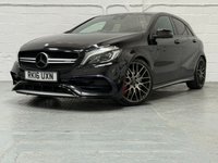 USED 2016 16 MERCEDES-BENZ A-CLASS 2.0 A45 AMG Hatchback 5dr Petrol SpdS DCT 4MATIC Euro 6 (s/s) (381 ps) HEATED SEATS, CRUSIE, CAMERA