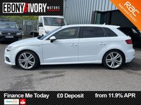 USED 2017 17 AUDI A3 2.0 TDI S line Sportback 5dr Diesel Manual Euro 6 (s/s) (150 ps) 2 OWNERS FROM NEW GREAT SERVICE HISTORY WITH TIMING BELT CHANGE @62K 2 KEYS BOOK PACK FULL SERVICE AND 1 YEAR MOT WITHIN THE SALE
