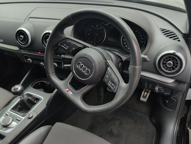 USED 2019 19 Audi A3 1.0 Tfsi 30 Black Edition Sportback 5dr Petrol Manual Euro 6 (s/S) (116 Ps) - Sat Nav + Cruise Control
