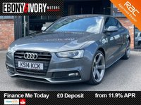 USED 2014 14 AUDI A5 3.0 TDI V6 Black Edition Coupe 2dr Diesel S Tronic quattro Euro 5 (s/s) (245 ps) FULL SERVICE HISTORY 2 KEYS BOOK PACK SERVICED AS REQUIRED AND 1 YEAR MOT WITHIN THE SALE
