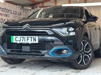 USED 2022 71 CITROEN e-C4 50kWh Shine Hatchback 5dr Electric Auto (136 ps)+1 OWNER FROM NEW+2 KEYS+HISTORY+MEDIA+DIGITAL COCKPIT+HALF LEATHER SEATS+NAVIGATION+BLUETOOTH+18 INCH ALLOYS 2 KEYS+1 OWNER FROM NEW+ALLOYS+HISTORY+HALF LEATHER SEATS+PRIVACY+CLIMATE+PARK CONTROL+DIGITAL COCKPIT+BLUETOOTH+MEDIA+NAV+CRUISE+HPI CLEAR