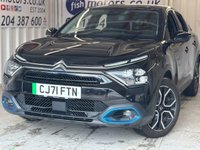 USED 2022 71 CITROEN e-C4 50kWh Shine Hatchback 5dr Electric Auto (136 ps)+1 OWNER FROM NEW+2 KEYS+HISTORY+MEDIA+DIGITAL COCKPIT+HALF LEATHER SEATS+NAVIGATION+BLUETOOTH+18 INCH ALLOYS 2 KEYS+1 OWNER FROM NEW+ALLOYS+HISTORY+HALF LEATHER SEATS+PRIVACY+CLIMATE+PARK CONTROL+DIGITAL COCKPIT+BLUETOOTH+MEDIA+NAV+CRUISE+HPI CLEAR