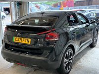 USED 2022 71 CITROEN e-C4 50kWh Shine Hatchback 5dr Electric Auto (136 ps)+1 OWNER FROM NEW+2 KEYS+HISTORY+MEDIA+DIGITAL COCKPIT+HALF LEATHER SEATS+NAVIGATION+BLUETOOTH+18 INCH ALLOYS 2 KEYS+1 OWNER FROM NEW+ALLOYS+HISTORY+HALF LEATHER SEATS+PRIVACY+CLIMATE+PARK CONTROL+DIGITAL COCKPIT+BLUETOOTH+MEDIA+NAV+CRUISE+HPI CLEAR