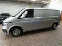 USED 2021 70 VOLKSWAGEN TRANSPORTER 2.0 TDI T28 Highline Panel Van 5dr Diesel Manual FWD LWB High Roof Euro 6 (s/s) (150 ps) AIR CON ANDROID APPLE CARPLAY PARKING SENSORS PLYLINED BULKHEAD INTERNAL SHELVING 1 OWNER SERVICE HISTORY WARRANTY