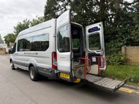 USED 2015 65 FORD TRANSIT 2.2 TDCi 350 125BHP L4 H2 JUMBO TWIN WHEEL DISABLED WHEEL CHAIR ACCESSIBLE MINI BUS ULEZ OK+TAILLIFT+1 OWNER+