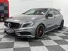 USED 2013 63 MERCEDES-BENZ A-CLASS 2.0 A45 AMG Hatchback 5dr Petrol SpdS DCT 4MATIC Euro 6 (s/s) (360 ps) LONG MOT, COMPRENEHSIVE SERVICE HISTORY, BODYKIT & SPOILER, PAN ROOF, HARMAN KARDON SOUND SYSTEM, HEATED SEATS, BLUETOOTH AUDIO AND TELEPHONE, MULTI-FUNCTION STEERING WHEEL, ELECTRIC FOLDING WING MIRORS, SAT NAV, AC, REVERSING CAMERA, FRONT & REAR PARKING SENSORS