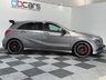 USED 2013 63 MERCEDES-BENZ A-CLASS 2.0 A45 AMG Hatchback 5dr Petrol SpdS DCT 4MATIC Euro 6 (s/s) (360 ps) LONG MOT, COMPRENEHSIVE SERVICE HISTORY, BODYKIT & SPOILER, PAN ROOF, HARMAN KARDON SOUND SYSTEM, HEATED SEATS, BLUETOOTH AUDIO AND TELEPHONE, MULTI-FUNCTION STEERING WHEEL, ELECTRIC FOLDING WING MIRORS, SAT NAV, AC, REVERSING CAMERA, FRONT & REAR PARKING SENSORS