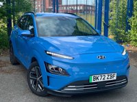 USED 2022 72 HYUNDAI KONA 64kWh Premium SUV 5dr Electric Auto (10.5kW Charger) (204 ps)+1 OWNER FROM NEW+2 KEYS+HISTORY+MEDIA+DIGITAL COCKPIT+APPS+NAVIGATION+BLUETOOTH+PARK CONTROL+PRIVACY+ 2 KEYS+1 OWNER FROM NEW+MEDIA+2 CABLES+CLIMATE+PARK CONTROL+NAV+BLUETOOTH+APPS+DIGITAL COCKPIT+LONG RANGE+CRUISE+ALLOYS+HEATED FRONT SEATS+HPI CLEAR