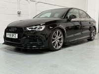 USED 2018 18 AUDI S3 2.0 TFSI Black Edition Saloon 4dr Petrol S Tronic quattro Euro 6 (s/s) (310 ps) F/S/H, LOW MILEAGE, WARRANTY