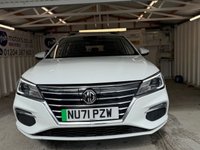 USED 2021 71 MG MG5 52.5kWh Exclusive Estate 5dr Electric Auto (156 ps)+2 KEYS+2 CHARGE CABLES+HISTORY+MEDIA+SUNROOF+LEATHER SEATS+NAVIGATION+DIGITAL DASH+MEDIA+REVERSE CAMERA+ 2 KEYS+HISTORY+2 CABLES+SATNAV+FULL LEATHER HEATED SEATS+ALLOYS+APPLECARPLAY+REVERSE CAM+PARK SENSORS+CRUISE+HPI CLEAR