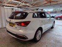 USED 2021 71 MG MG5 52.5kWh Exclusive Estate 5dr Electric Auto (156 ps)+2 KEYS+2 CHARGE CABLES+HISTORY+MEDIA+SUNROOF+LEATHER SEATS+NAVIGATION+DIGITAL DASH+MEDIA+REVERSE CAMERA+ 2 KEYS+HISTORY+2 CABLES+SATNAV+FULL LEATHER HEATED SEATS+ALLOYS+APPLECARPLAY+REVERSE CAM+PARK SENSORS+CRUISE+HPI CLEAR