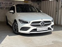 USED 2021 71 MERCEDES-BENZ CLA 1.3 CLA250e 15.6kWh AMG Line (Premium Plus) Shooting Brake 5dr Petrol Plug-in Hybrid 8G-DCT Euro 6 (s/s) (218 ps)+1 OWNER FROM NEW+2 KEYS+PANORAMIC SUNROOF+DIGITAL COCKPIT+FULL LEATHER SEATS+PRIVACY 2 KEYS+1 OWNER FROM NEW+CABLE+FULL LEATHER SEATS+PARK CONTROL+NAV+PANORAMIC SUNROOF+PRIVACY+CLIMATE+BLUETOOTH+MEDIA+18" ALLOYS+CRUISE+HEATED FRONT SEATS+HPI CLEAR