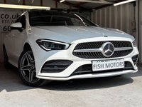 USED 2021 71 MERCEDES-BENZ CLA 1.3 CLA250e 15.6kWh AMG Line (Premium Plus) Shooting Brake 5dr Petrol Plug-in Hybrid 8G-DCT Euro 6 (s/s) (218 ps)+1 OWNER FROM NEW+2 KEYS+PANORAMIC SUNROOF+DIGITAL COCKPIT+FULL LEATHER SEATS+PRIVACY 2 KEYS+1 OWNER FROM NEW+CABLE+FULL LEATHER SEATS+PARK CONTROL+NAV+PANORAMIC SUNROOF+PRIVACY+CLIMATE+BLUETOOTH+MEDIA+18" ALLOYS+CRUISE+HEATED FRONT SEATS+HPI CLEAR