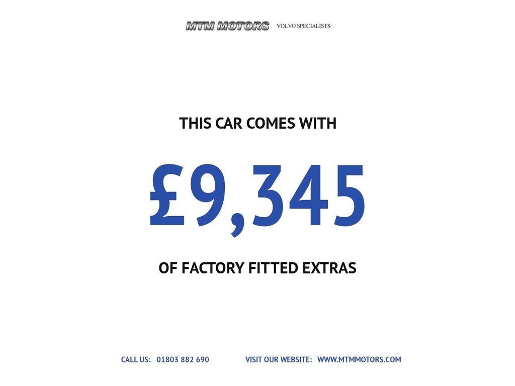 USED 2015 65 VOLVO V40 2.0 D3 R-Design Lux Nav Hatchback 5dr Diesel Auto Euro 6 (s/s) (150 ps) GREAT SPECIFICATION R DESIGN V40