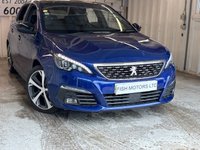 USED 2018 18 PEUGEOT 308 1.5 BlueHDi GT Line Hatchback 5dr Diesel Manual Euro 6 (s/s) (130 ps)+1 FORMER KEEPER+2 KEYS+FSH 7 STAMPS+FULL LEATHER SEATS+PANORAMIC SUNROOF+BLUETOOTH+NAVIGATION+MEDIA+PARK CONTROL+PRIVACY+18 INCH ALLOYS 2 KEYS+1 FORMER KEEPER+CLIMATE+FSH 7 STAMPS+PANORAMIC SUNROOF+NAV+PARK SENSORS+BLUETOOTH+MEDIA+UPGRADED FULL LEATHER SEATS+18" ALLOYS+CRUISE+HPI CLEAR