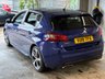 USED 2018 18 PEUGEOT 308 1.5 BlueHDi GT Line Hatchback 5dr Diesel Manual Euro 6 (s/s) (130 ps)+1 FORMER KEEPER+2 KEYS+FSH 7 STAMPS+FULL LEATHER SEATS+PANORAMIC SUNROOF+BLUETOOTH+NAVIGATION+MEDIA+PARK CONTROL+PRIVACY+18 INCH ALLOYS 2 KEYS+1 FORMER KEEPER+CLIMATE+FSH 7 STAMPS+PANORAMIC SUNROOF+NAV+PARK SENSORS+BLUETOOTH+MEDIA+UPGRADED FULL LEATHER SEATS+18" ALLOYS+CRUISE+HPI CLEAR